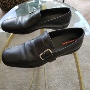 Prada mens slip on  with buckle